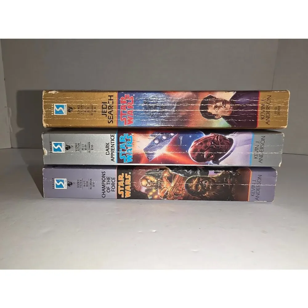 Vintage 90s Star Wars The Jedi Academy Trilogy 1-3 by Kevin J Anderson - PB